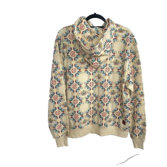 Clot Apparel Men's Printed Cream Hoodie with Pouch Pocket NEW Size Medium - Picture 4 of 11